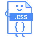 css, file, web svg vector icon