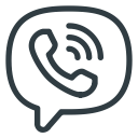 logo, media, social, viber svg vector icon