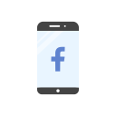 facebook, facebook logo, mobile, website svg vector icon