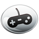 game,controller,silver icon