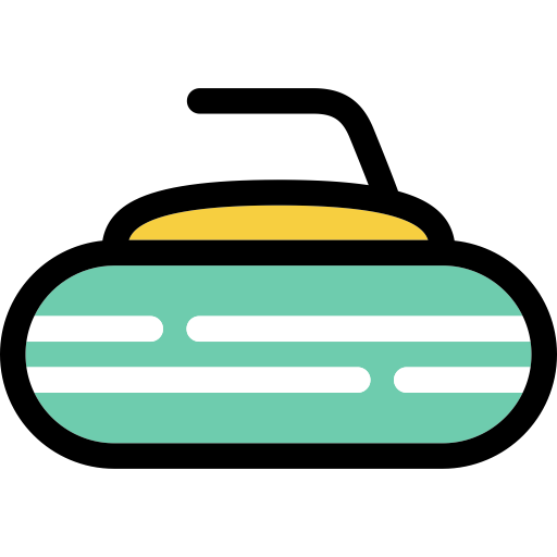 Curling svg vector icon