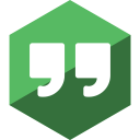 gloss, hangouts, hexagon, media, social svg vector icon