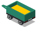 back, farm, rural, trailer, vehicle svg vector icon