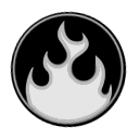 burning, nero icon