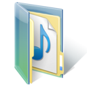folder, sound icon