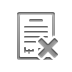 contract,cross icon
