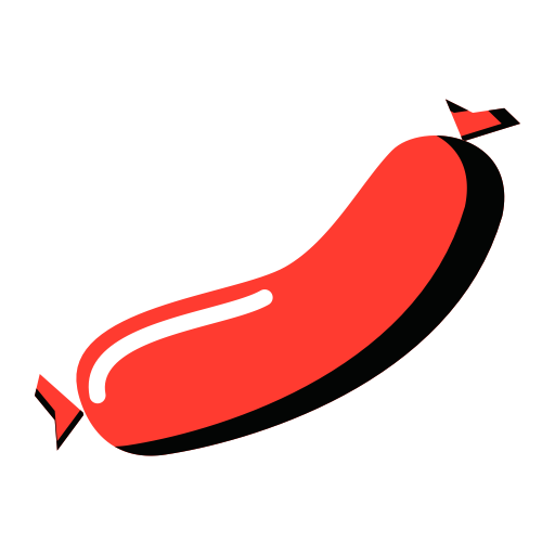 Ham Sausage svg vector icon