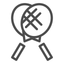 activity, fun, game, rockets, sport, summer, tennis svg vector icon