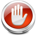 hand, stop icon