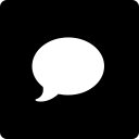 imessage, media, social, square svg vector icon
