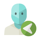 user,left icon