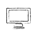 computer, laptop, lcd, screen, tv svg vector icon
