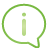 balloon, basic, green, information icon