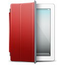 ipad,white,red,cover icon