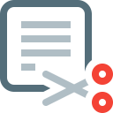 cut, document, file, page, paper, sheet, text svg vector icon