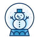 decorate, decoration, man, snow, snowglobe, snowman svg vector icon