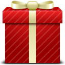 gift, red icon