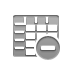 spreadsheet,delete icon