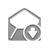 envelope,open,down icon