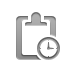 clipboard,clock icon