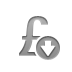 currency,sign,pound,down icon