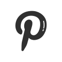 logo, pinterest logo, pinterst, website svg vector icon