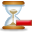 delete, hourglass icon