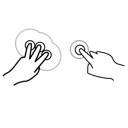 anchor, double, gestureworks, tap icon