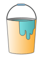 brush, bucket, buckets, color, paint, painting, repair svg vector icon