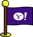 flag, media, networking, social, yahoo svg vector icon