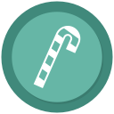 candycane, christmas, xmas svg vector icon