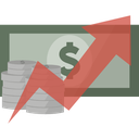 cash, finance, money, payment, raise icon