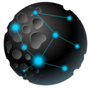 astroid, moon, planet icon