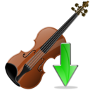 violin,down,instrument,descend,download,fall,decrease,descending icon