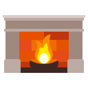fire, fireplace, home, interior, villa svg vector icon