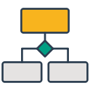 algorithm, business process, epc, modeling, notation, process, workflow svg vector icon