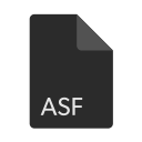 asf, extension, file, format svg vector icon