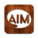 aim,logo,square icon