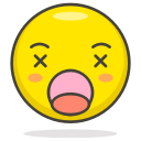 dizzy, face svg vector icon