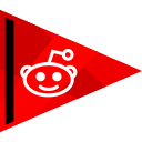 media, online, reddit, social svg vector icon