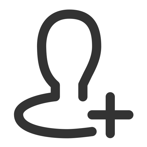 Friend Add svg vector icon