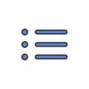 facebook, general settings, list, settings svg vector icon