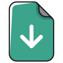 arrow, documents, down, download, file, guardar, install, save svg vector icon