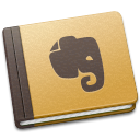 brown, evernote icon