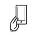 gesture, gps, handheld device, iphone, mobile, phone, smartphone svg vector icon