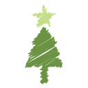 christmas, decoration, holiday, ornaments, scribble, tree, xmas svg vector icon