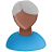 blue, grey, male, user icon