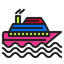 beach, celebration, holiday, holidays, liner, ocean, travel svg vector icon
