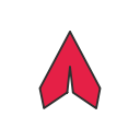 notification, pinterest, plane, send svg vector icon