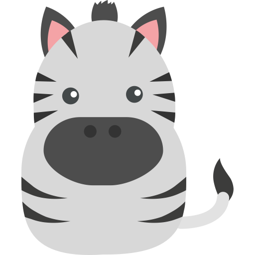 Zebra svg vector icon